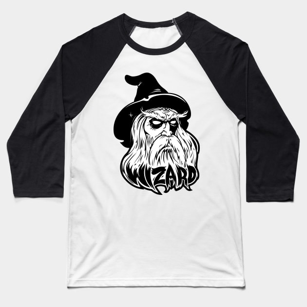 Wizard Baseball T-Shirt by BeeryMethod